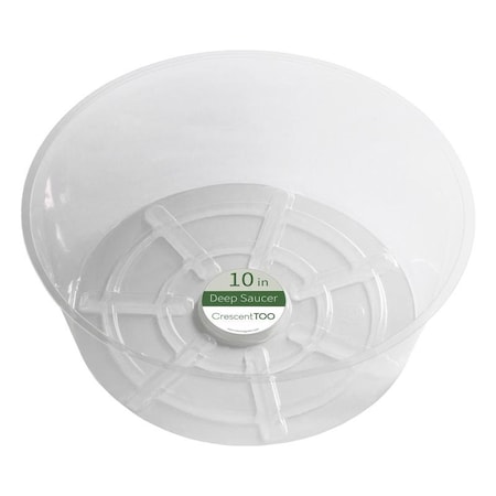 Crescent Garden Crescent Garden 3.7 in. H X 10 in. D Plastic Plant Saucer Clear BV100D00C